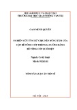 Tóm tắt Luận án Tiến sĩ Cơ kỹ thuật: Nghiên cứu ứng xử chịu nén đúng tâm của cột bê tông cốt thép gia cường bằng bê tông cốt lưới dệt