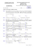 Đề thi học sinh giỏi môn Toán lớp 11 năm 2022-2023 - Cụm THPT huyện Tân Yên