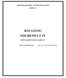 Bài giảng Nội bệnh lý 4: Phần 2 - Trường ĐH Võ Trường Toản