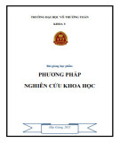 Bài giảng Phương pháp nghiên cứu khoa học: Phần 2 - Trường ĐH Võ Trường Toản (Năm 2021)