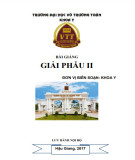 Bài giảng Giải phẫu 2: Phần 2 - Trường ĐH Võ Trường Toản (Năm 2017)