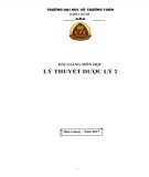 Bài giảng Lý thuyết dược lý 2: Phần 2 - Trường ĐH Võ Trường Toản