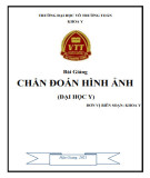 Bài giảng Chẩn đoán hình ảnh: Phần 1 - Trường ĐH Võ Trường Toản