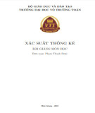 Bài giảng Xác suất thống kê: Phần 2 - Trường ĐH Võ Trường Toản