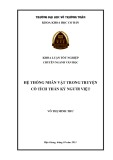 Khóa luận tốt nghiệp Văn học: Hệ thống nhân vật trong truyện cổ tích thần kỳ người Việt