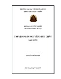 Khóa luận tốt nghiệp Văn học: Truyện ngắn Nguyễn Minh Châu sau 1975