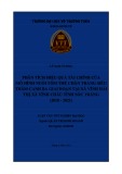 Luận văn tốt nghiệp Quản trị kinh doanh: Phân tích hiệu quả tài chính của mô hình nuôi tôm thẻ chân trắng siêu thâm canh ba giai đoạn tại xã Vĩnh Hải, thị xã Vĩnh Châu, tỉnh Sóc Trăng (2018-2021)