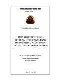 Luận văn tốt nghiệp Quản trị kinh doanh: Phân tích thực trạng huy động vốn tại Ngân hàng thương mại cổ phần Sài Gòn Thương Tín – chi nhánh An Giang