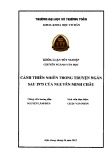 Khóa luận tốt nghiệp Văn học: Cảnh thiên nhiên trong truyện ngắn sau 1975 của Nguyễn Minh Châu