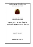 Khóa luận tốt nghiệp Văn học: Giọng điệu thơ Nguyễn Bính trước Cách mạng tháng Tám 1945