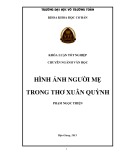 Khóa luận tốt nghiệp Văn học: Hình ảnh người mẹ trong thơ Xuân Quỳnh