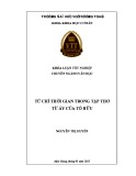 Khóa luận tốt nghiệp Văn học: Từ chỉ thời gian trong tập thơ Từ ấy của Tố Hữu