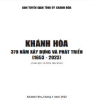 Khánh Hòa - 370 năm xây dựng và phát triển (1653-2023)