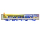 Bài giảng Thuốc kích thích thần kinh trung ương