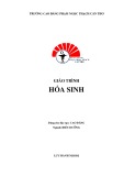 Giáo trình Hóa sinh (Ngành: Điều dưỡng - Trình độ: Cao đẳng) - CĐ Phạm Ngọc Thạnh Cần Thơ