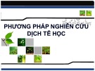 Bài giảng Phương pháp nghiên cứu dịch tễ