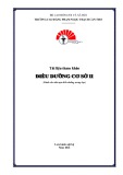 Tài liệu tham khảo Điều dưỡng cơ sở II (Dành cho đào tạo Điều Dưỡng trung học) - CĐ Phạm Ngọc Thạch Cần Thơ