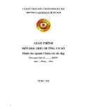 Giáo trình Điều dưỡng cơ sở (Dành cho ngành Chăm sóc sắc đẹp) - CĐ Y tế Hà Nội