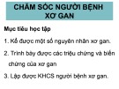 Bài giảng Chăm sóc người bệnh xơ gan