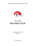 Giáo trình Hóa phân tích (Ngành: Dược - Trình độ: Cao đẳng) - CĐ Phạm Ngọc Thạnh Cần Thơ