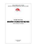 Tài liệu tham khảo Dinh dưỡng và vệ sinh an toàn thực phẩm (Dành cho đào tạo Y sĩ đa khoa) - CĐ Phạm Ngọc Thạnh Cần Thơ