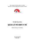 Tài liệu tham khảo Quản lý tổ chức y tế (Dành cho đào tạo Y sĩ đa khoa) - CĐ Phạm Ngọc Thạnh Cần Thơ