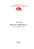 Tài liệu tham khảo Kiểm soát nhiễm khuẩn (Dành cho đào tạo Điều Dưỡng trung học) - CĐ Phạm Ngọc Thạch Cần Thơ