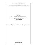 Giáo trình Tiện, phay CNC nâng cao (Nghề: Cắt gọt kim loại - Trình độ: Cao đẳng) - CĐ Kỹ thuật Công nghệ Quy Nhơn