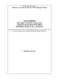 Giáo trình Nguyên lý kế toán (Nghề: Kế toán doanh nghiệp - Trình độ: Trung cấp/Cao đẳng) - CĐ Kỹ thuật Công nghệ Quy Nhơn