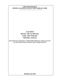 Giáo trình Chế tạo phôi hàn (Nghề: Công nghệ hàn - Trình độ: Cao đẳng) - CĐ Kỹ thuật Công nghệ Quy Nhơn