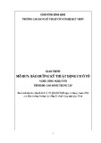 Giáo trình Bảo dưỡng kỹ thuật động cơ ô tô (Nghề: Công nghệ ô tô - Trình độ: Cao đẳng/Trung cấp) - CĐ Kỹ thuật Công nghệ Quy Nhơn