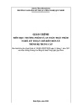 Giáo trình Thương phẩm và an toàn thực phẩm (Nghề: Kỹ thuật chế biến món ăn - Trình độ: Trung cấp) - CĐ Kỹ thuật Công nghệ Quy Nhơn