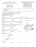 Đề thi học kì 1 môn Toán lớp 7 năm 2022-2023 có đáp án - Trường TH, THCS, THPT Quốc tế Canada