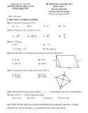 Đề thi học kì 1 môn Toán lớp 7 năm 2022-2023 có đáp án - Trường THCS Đặng Trần Côn