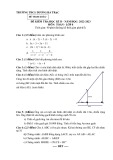Đề thi học kì 2 môn Toán lớp 8 năm 2022-2023 có đáp án - Trường THCS Dương Bá Trạc