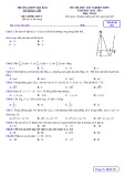 Đề thi thử tốt nghiệp THPT môn Toán năm 2022-2023 có đáp án - Trường THPT Hải Đảo