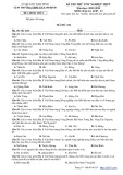 Đề thi thử tốt nghiệp THPT môn Địa lí năm 2022-2023 có đáp án - Cụm trường THPT TP. Nam Định