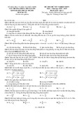 Đề thi thử tốt nghiệp THPT môn Vật lý năm 2023 có đáp án (Lần 1) - Cụm trường THPT huyện Thuận Thành, Bắc Ninh