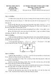 Đề thi học sinh giỏi môn Vật lý lớp 11 năm 2022-2023 có đáp án - Trường THPT Thị xã Quảng Trị
