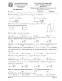 Đề thi thử tốt nghiệp THPT môn Toán năm 2022-2023 (Lần 2) - Trường THPT chuyên Nguyễn Trãi, Hải Dương