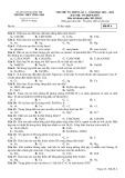 Đề thi thử tốt nghiệp THPT môn Hóa học năm 2021-2022 (Lần 1) - Trường THPT Vĩnh Linh