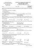 Đề thi thử tốt nghiệp THPT môn Vật lý năm 2023 có đáp án (Lần 1) - Trường THPT Hồng Lĩnh