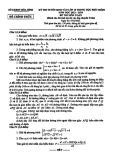 Đề thi tuyển sinh vào lớp 10 môn Toán (chuyên) năm 2023-2024 - Sở GD&ĐT Hòa Bình
