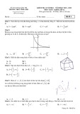 Đề thi học kì 1 môn Toán lớp 12 năm 2021-2022 - Trường THPT Vĩnh Linh