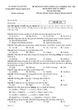 Đề thi thử tốt nghiệp THPT môn Hóa học năm 2022-2023 (Lần 1) - Trường THPT chuyên Nguyễn Trãi, Hải Dương