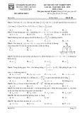Đề thi thử tốt nghiệp THPT môn Toán năm 2022-2023 (Lần 3) - Trường THPT chuyên Nguyễn Trãi, Hải Dương