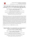 Tối ưu hóa một số điều kiện để nuôi trồng nấm linh chi (Ganoderma lucidum) sừng hươu trên mùn cưa