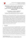 Hiện trạng canh tác, quản lý dịch hại và thành phần côn trùng trên cây cói (Cyperus malaccensis Lam) tại huyện Càng Long, tỉnh Trà Vinh