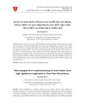 Quản lý nhà nước về đào tạo nghề cho lao động nông thôn: Từ quy định pháp luật đến thực tiễn thực hiện tại tỉnh Thừa Thiên Huế