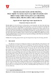 Đánh giá khả năng sinh trưởng, phát triển và năng suất của một số giống sắn triển vọng trên vùng đất cát nội đồng Phong Hiền, Phong Điền, Thừa Thiên Huế